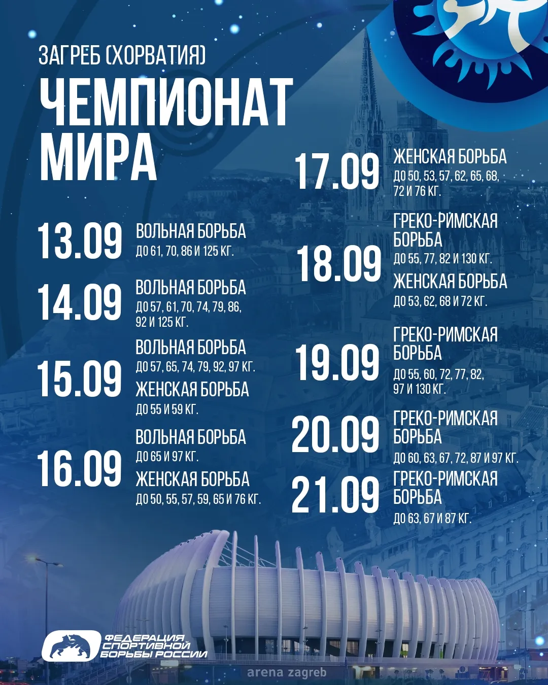 Расписание, регламент турнира