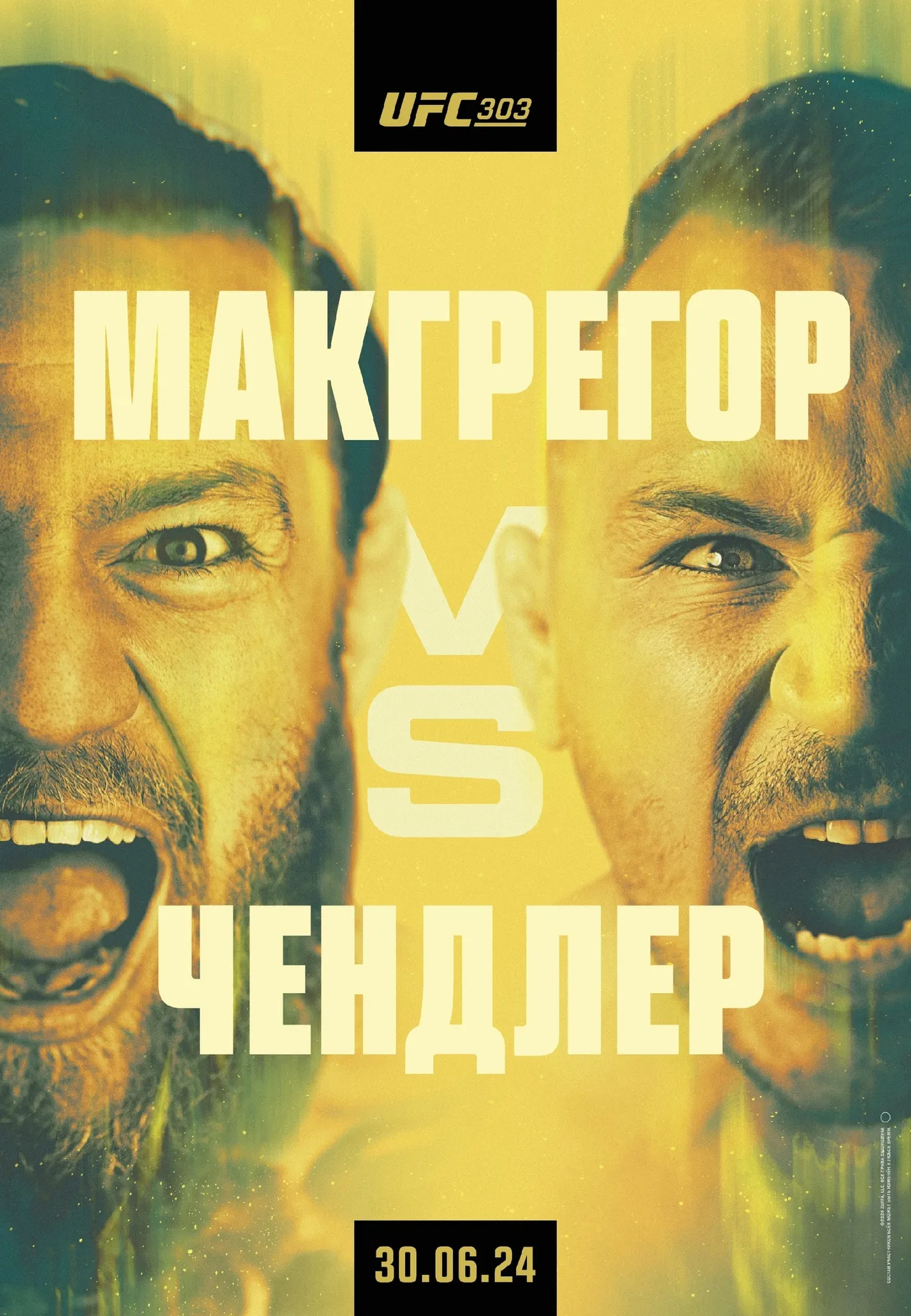 Официальный постер UFC 303