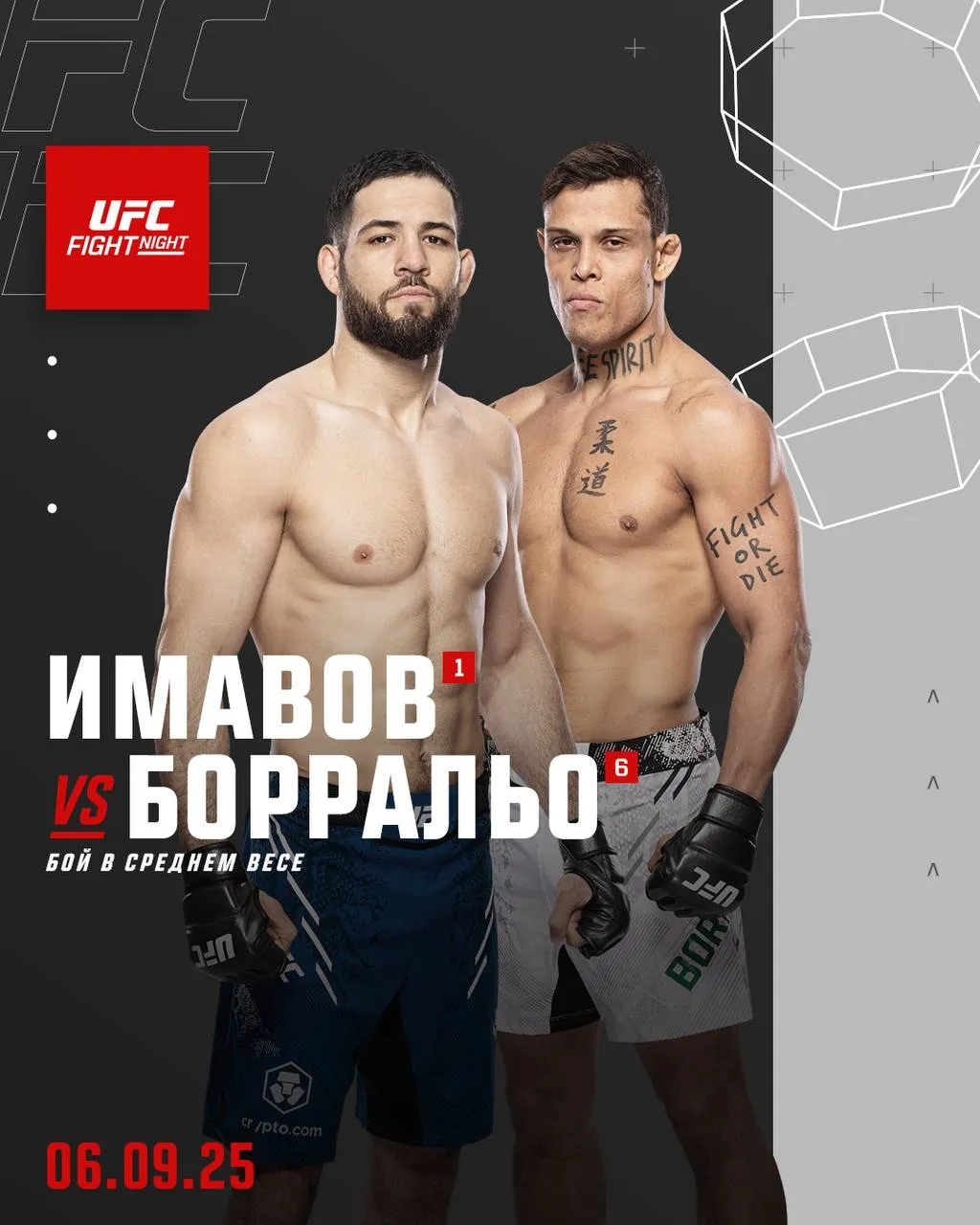 Постер боя Имавов – Борральо