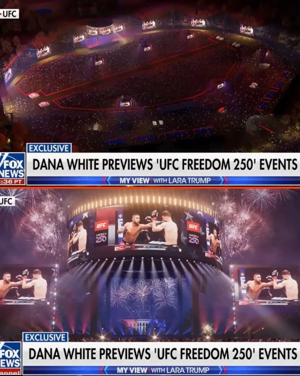Официальные рендеры ивента в Белом доме от UFC, именно так должен будет выглядеть турнир