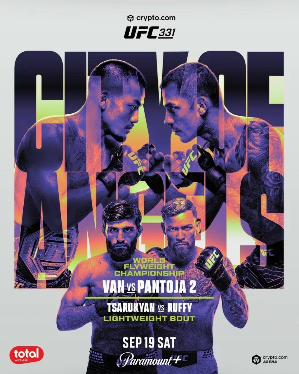 Кард турнира UFC 331