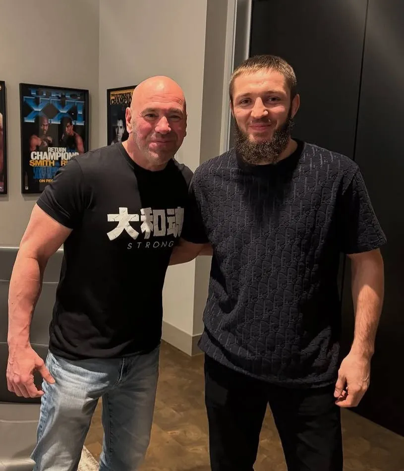 Дана Уайт и Сайгид Изагахмаев