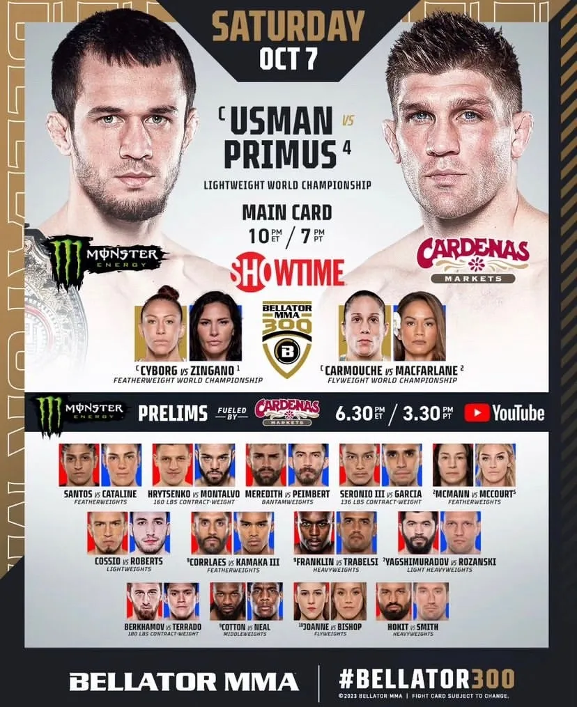 Кард Bellator 300
