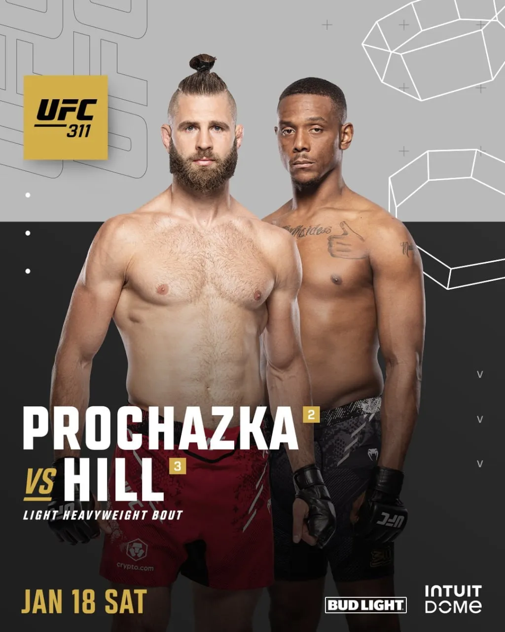 Два бывших чемпиона Иржи Прохазка и Джамал Хилл сразятся на UFC 311