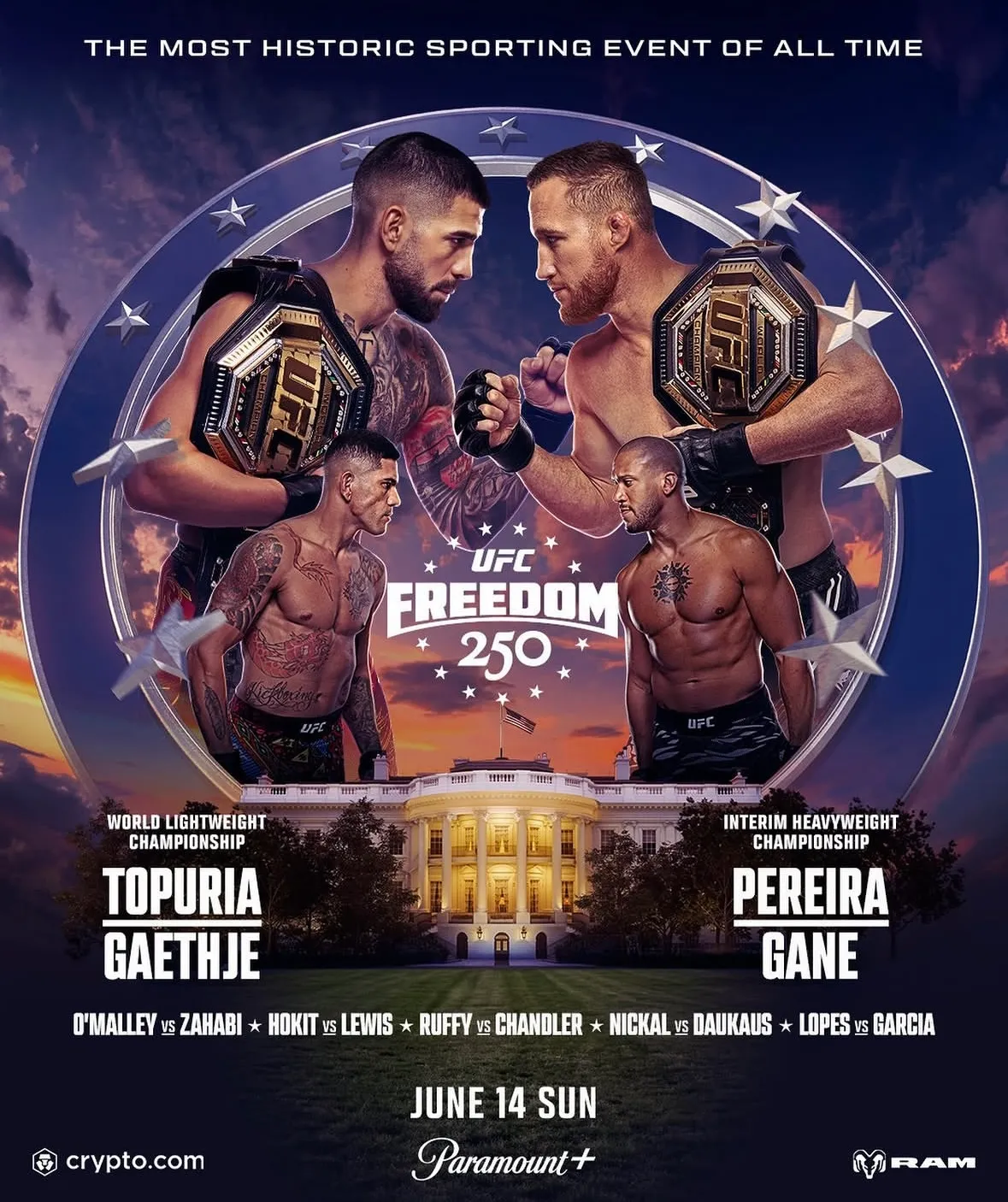 Постер турнира UFC в Белом доме