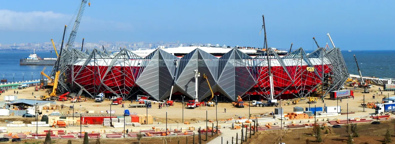 Строительство Baku Crystal Hall