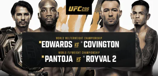 Результаты турнира UFC 296: Эдвардс – Ковингтон, Рахмонов – Томпсон