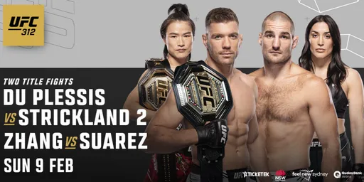 Прямой эфир UFC 312: смотреть онлайн, Дю Плесси – Стрикленд, Жанг – Суарез