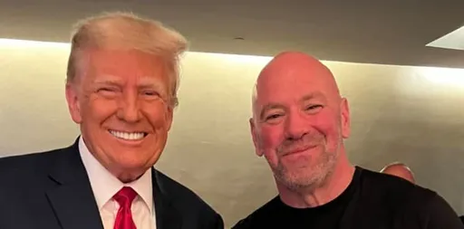 Дональд Трамп посетил турнир UFC 287