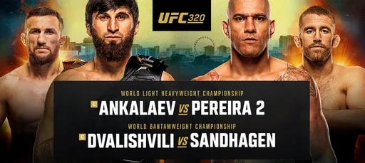 Время старта прямого эфира турнира UFC 320: Анкалаев – Перейра 2, Двалишвили – Сэндхаген