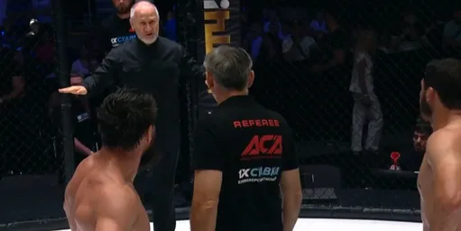 Основатель ACA Хасиев остановил поединок Багова и Магомедова из-за пассивности бойцов