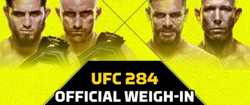 Прямая трансляция официальной церемонии взвешивания UFC 284: Махачев – Волкановски