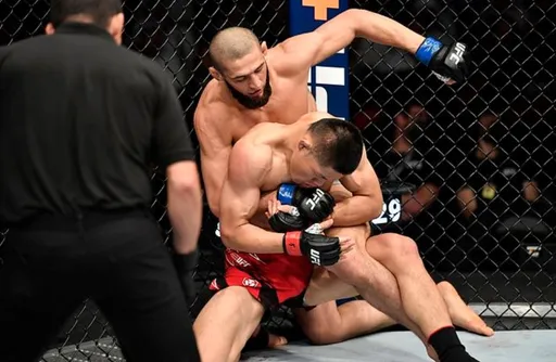 Бой Хамзат Чимаев – Гилберт Бернс в разработке на UFC 273