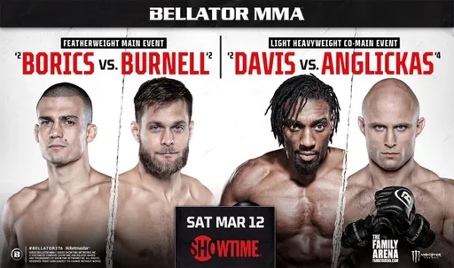 Полный кард турнира Bellator 276: Борикс – Бернелл