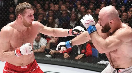 Владимир Минеев победил техническим нокаутом Магомеда Исмаилова на AMC Fight Nights 105