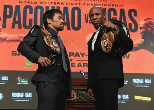 Мэнни Пакьяо оказался легче Йордениса Угаса перед боем за титул WBA Super