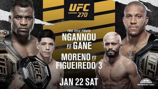 UFC 270 полный кард турнира. Два титульных поединка
