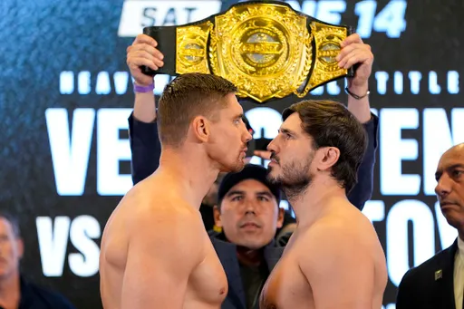 Статистика ударов в титульном бою Вахитов – Верхувен на турнире Glory 100