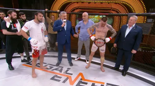 Залимхан Юсупов ударил Бобрышева после титульного боя на ММА Серия-78: Elite Fights
