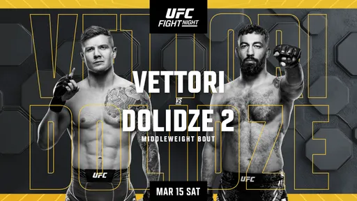Во сколько начало боя Марвин Веттори – Роман Долидзе 2 на UFC Vegas 104
