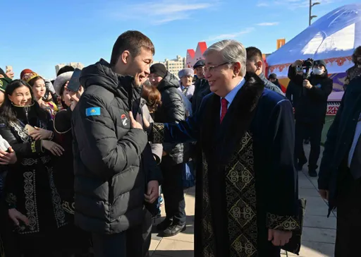 Рахмонов встретился с президентом Казахстана