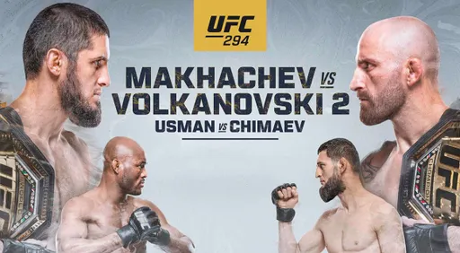 Результаты турнира UFC 294: Махачев – Волкановски, Чимаев – Усман