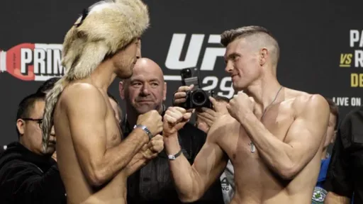 Казахстанец Рахмонов удушающим приемом победил американца Томпсона на UFC 296