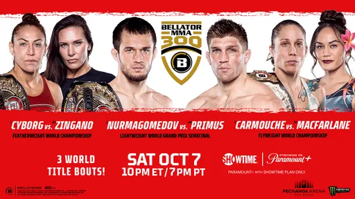 Три битвы за титул и возвращение Берхамова: ставки на лучшие бои Bellator 300