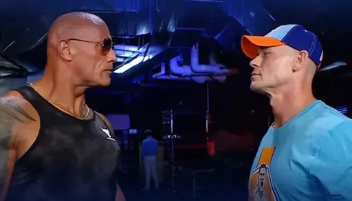Дуэйн Джонсон и Джон Сина встретились во время трансляции WWE SmackDown