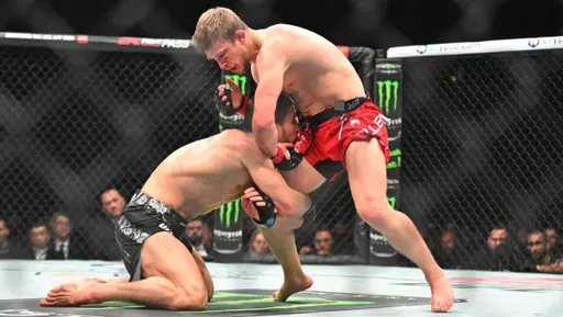 Рефери Марк Годдард объяснил, почему прервал бой Евлоева и Аллена на UFC 297