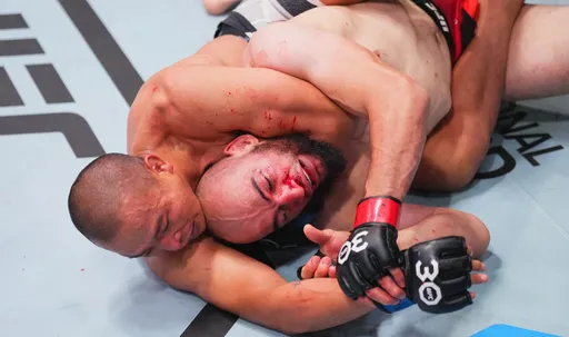Россиянин Дураев проиграл Йон Паку удушающим приемом на турнире UFC Vegas 77