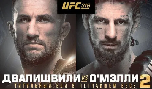 UFC 316: реванш Двалишвили и О’Мэлли, женский титульный бой и возвращение Мурзаканова