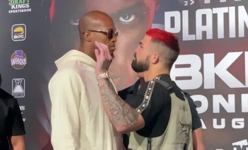 Видео: Перри и Пэйдж провели напряженную битву взглядов перед BKFC 27