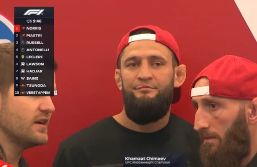 Чемпион UFC Чимаев посетил Гран-при «Формулы-1» в Баку