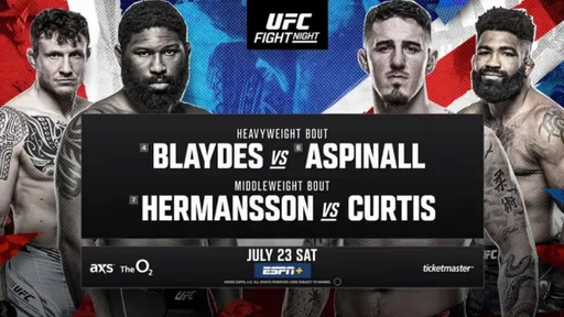 Прямой эфир UFC Лондон 23 июля: где смотреть, полный кард, Блэйдс — Аспиналл