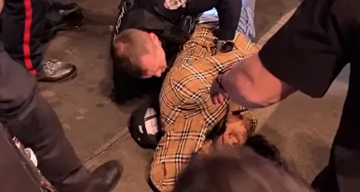 Видео: полицейский отправил фаната в нокаут во время драки на UFC в Эдмонтоне