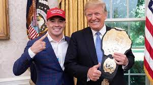 Экс-президент США согласился стать угловым Ковингтона на UFC 296, Уайт запретил это сделать