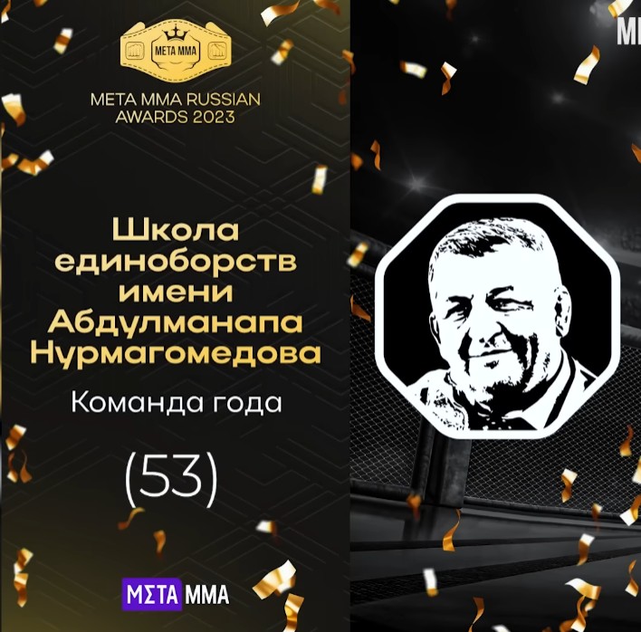 Школа имени Абдулманапа Нурмагомедова победила в номинации «Команда года» по версии Meta MMA
