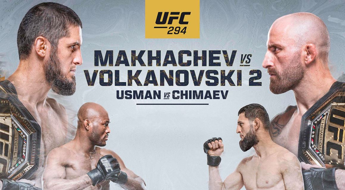 Результаты турнира UFC 294: Махачев – Волкановски, Чимаев – Усман