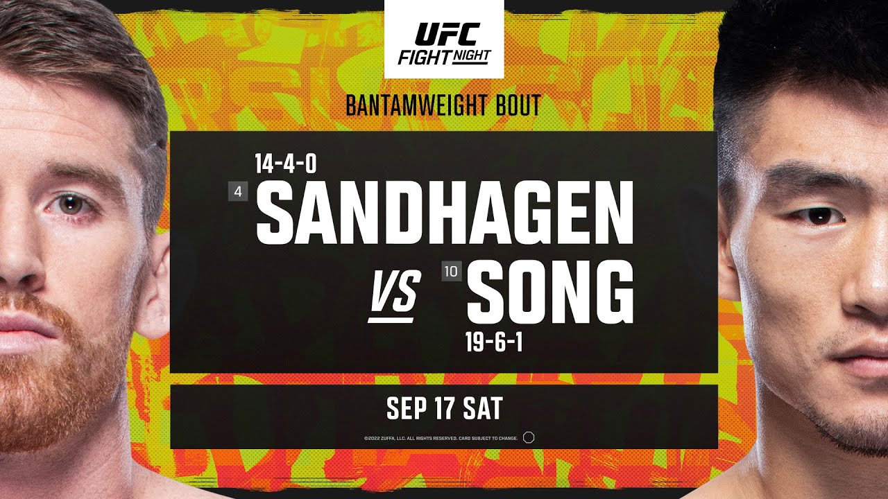 Кори Сэндхаген и Сонг Ядонг возглавят турнир UFC Vegas 60