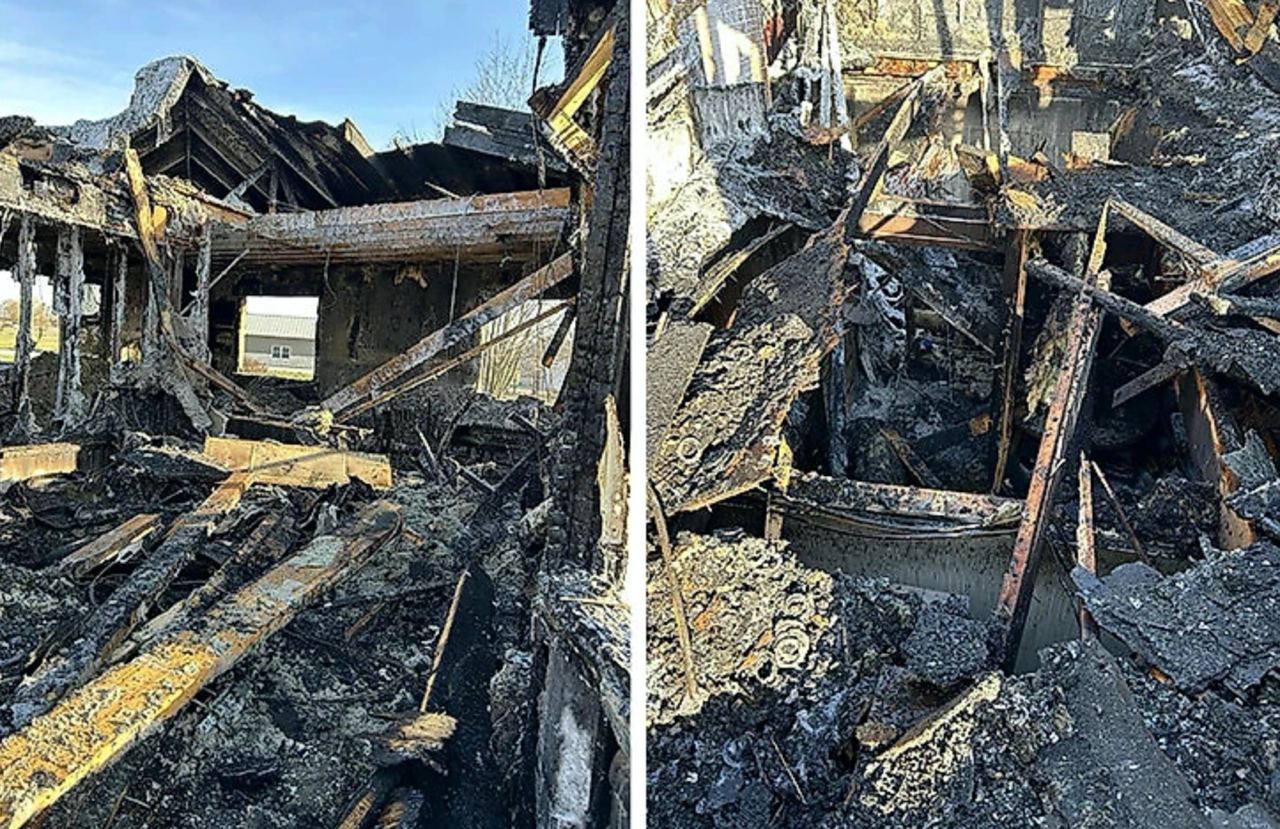 После пожара от дома Коулмана практически ничего не осталось