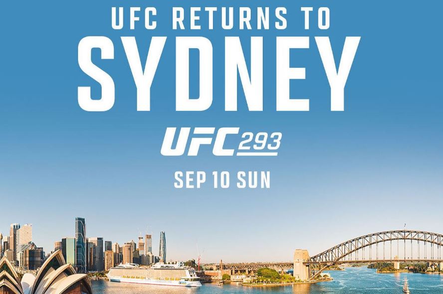 Турнир UFC 293 состоится 10 сентября в Сиднее