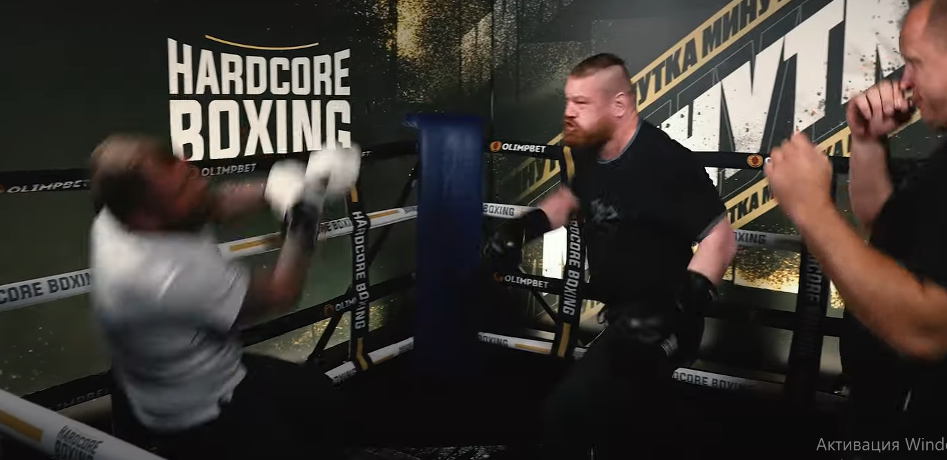 Появилось видео, как Дацик вновь нокаутировал Емельяненко на Hardcore Boxing