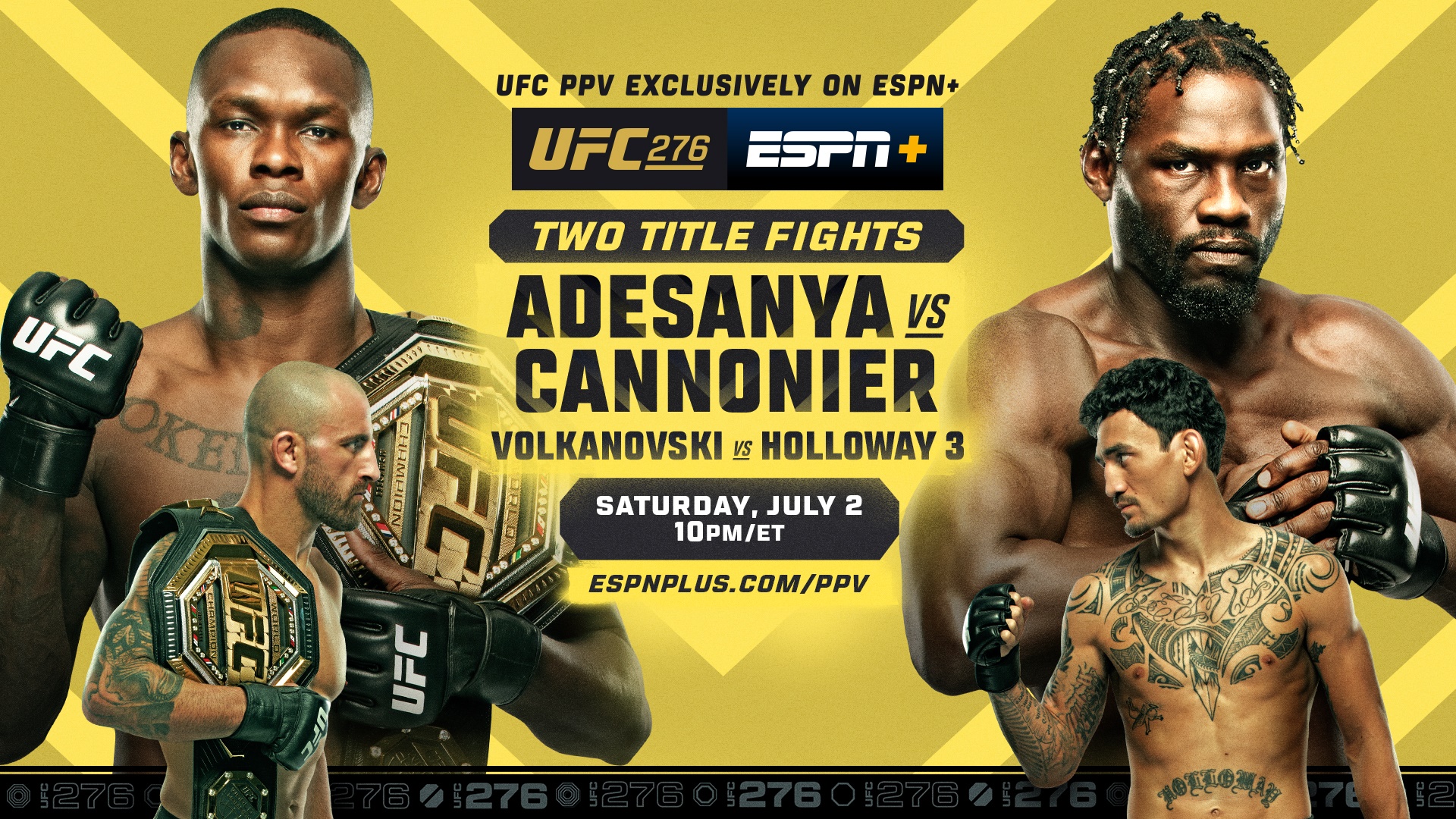 Результаты UFC 276: Адесанья и Волкановски успешно защитили титулы чемпионов и другие бои в Лас-Вегасе