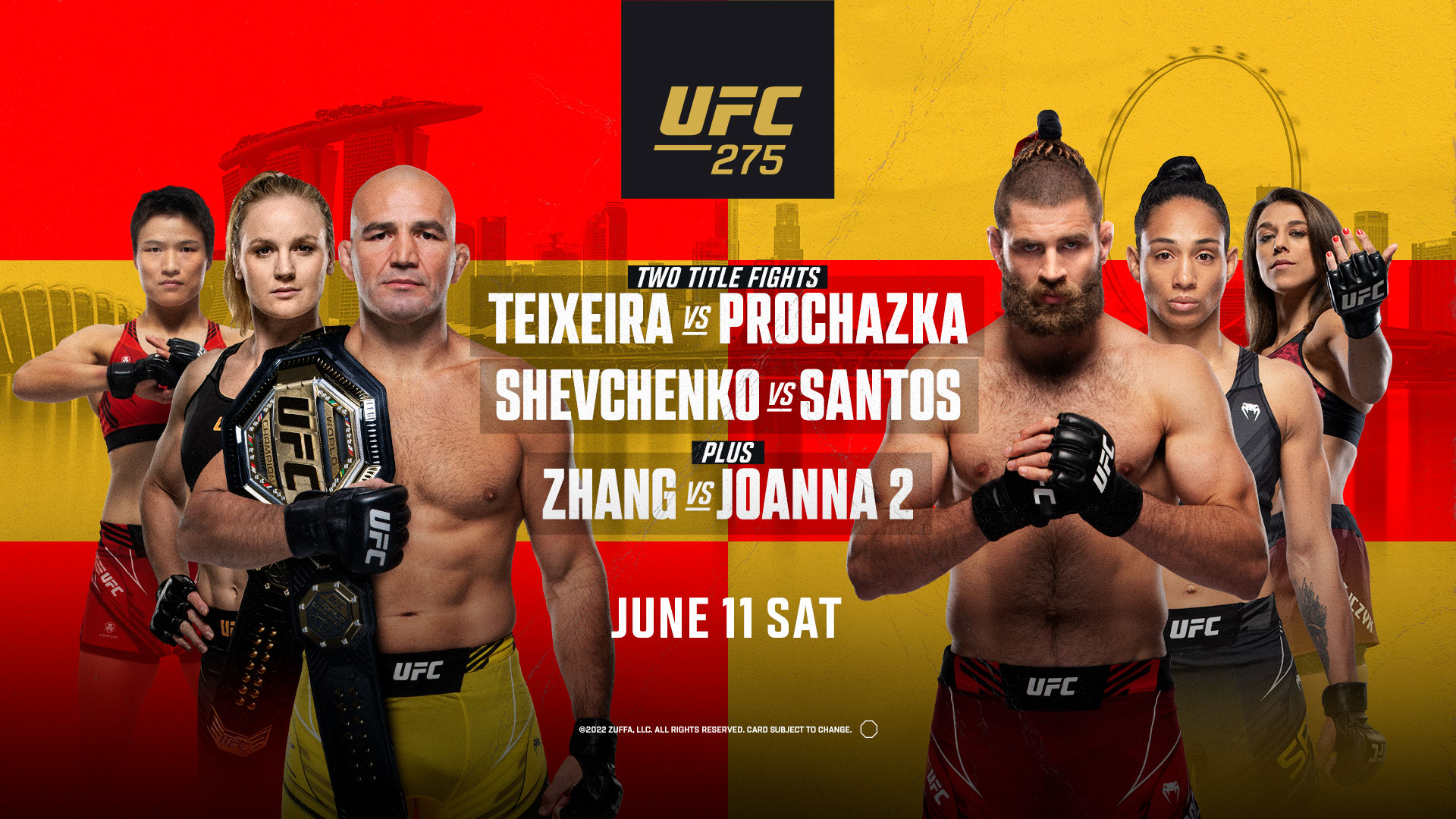 Результаты UFC 275: Прохазка задушил Тейшейру, Шевченко в седьмой раз защитила пояс наилегчайшего веса