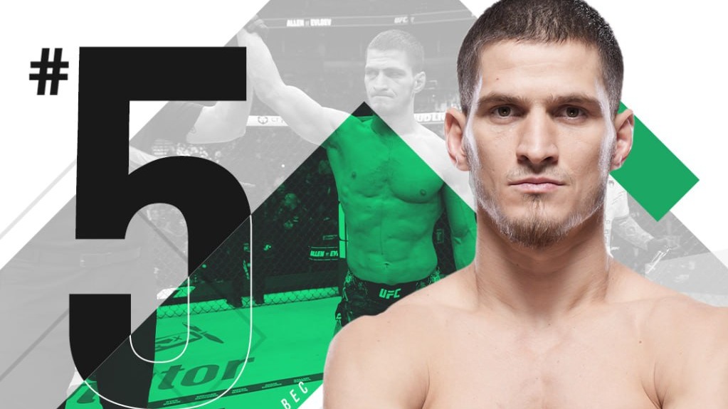Евлоев вошел в топ-5 рейтинга UFC в полулегком весе