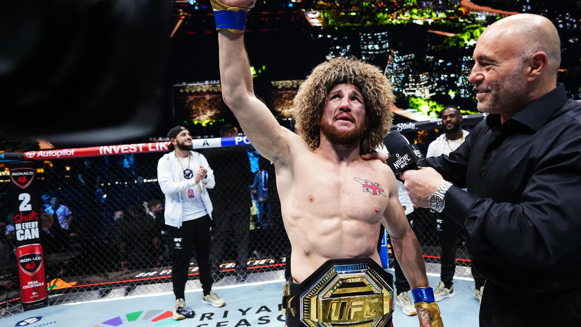 Двалишвили – о завоевании титула UFC: я мечтал об этом всю свою жизнь