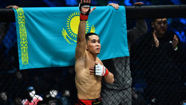 Казахский боец Алмабаев задушил Осборна в дебютном бою в UFC