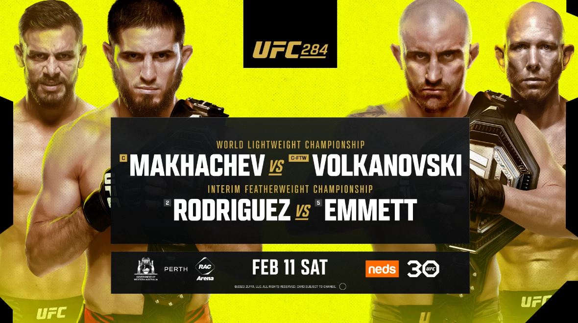 Стали известны результаты турнира UFC 284: Махачев – Волкановски