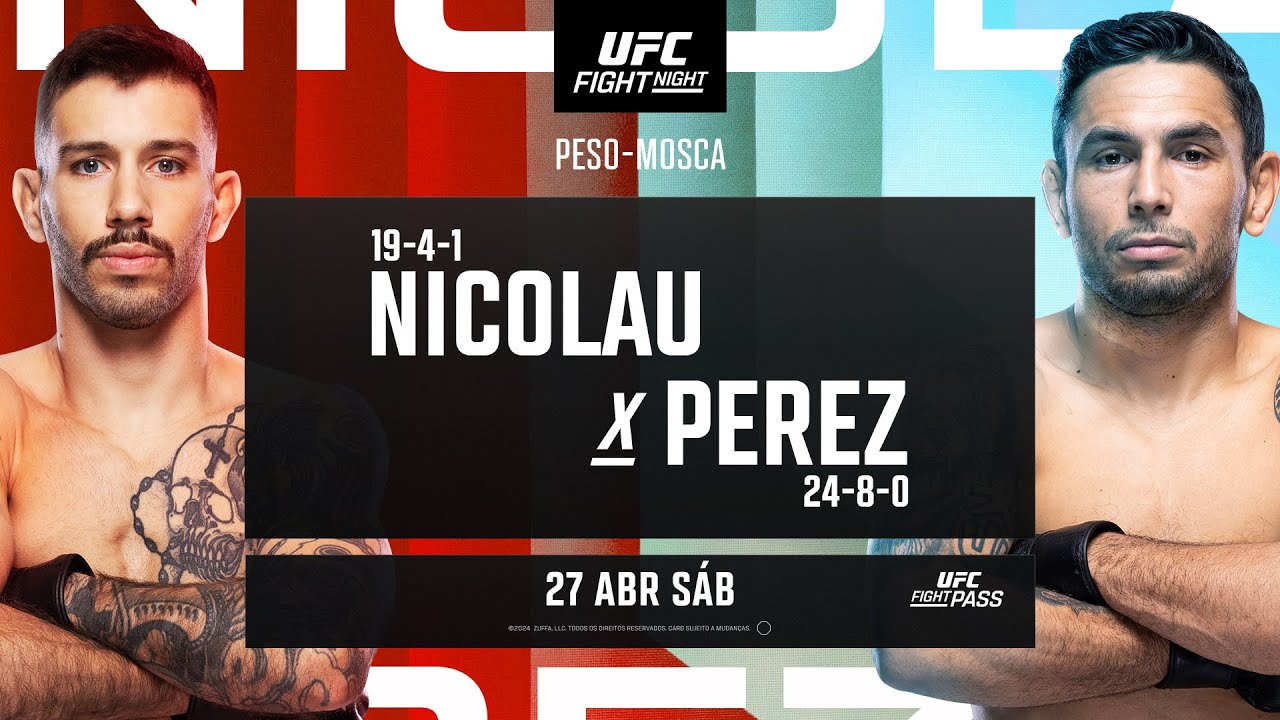 Где смотреть турнир UFC Vegas 91: Матеус Николау – Алекс Перес